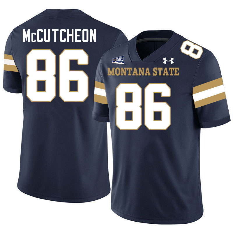 Montana State Bobcats #86 Lance McCutcheon College Football Jerseys,Uniforms Stitched-Navy